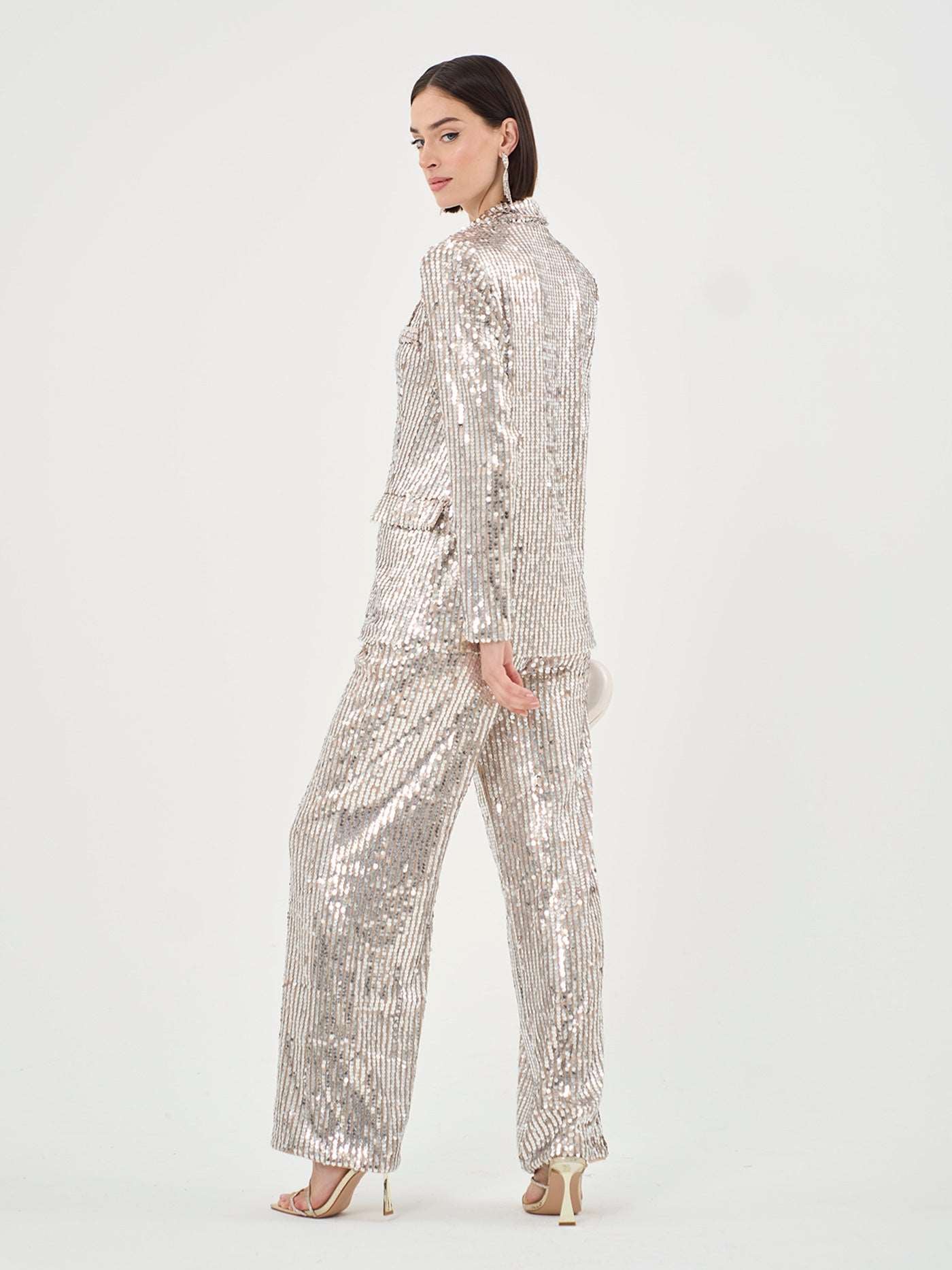 Pippa Wide Leg Sequin Trouser