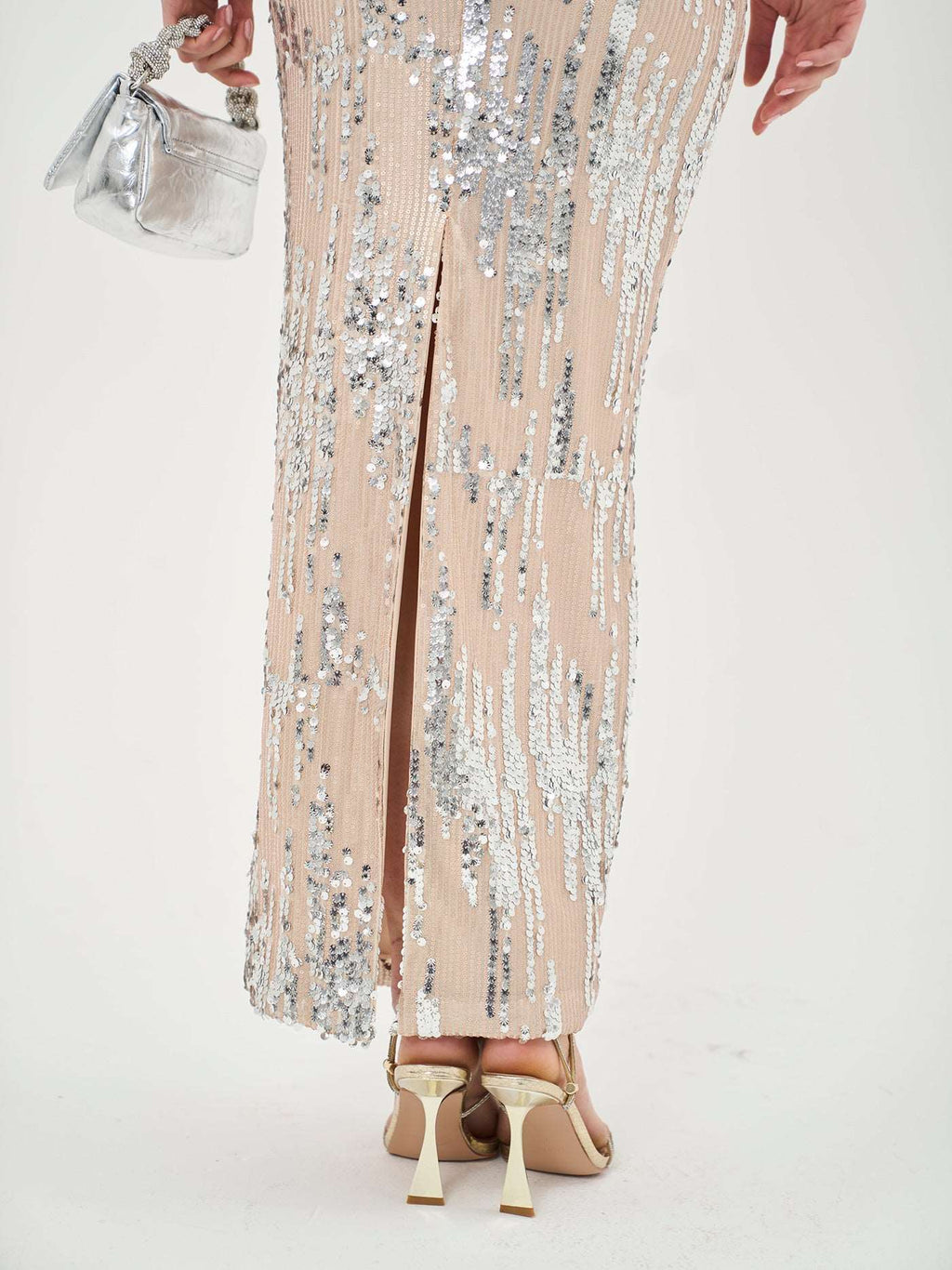 Kristen Sequin Mid Length Skirt