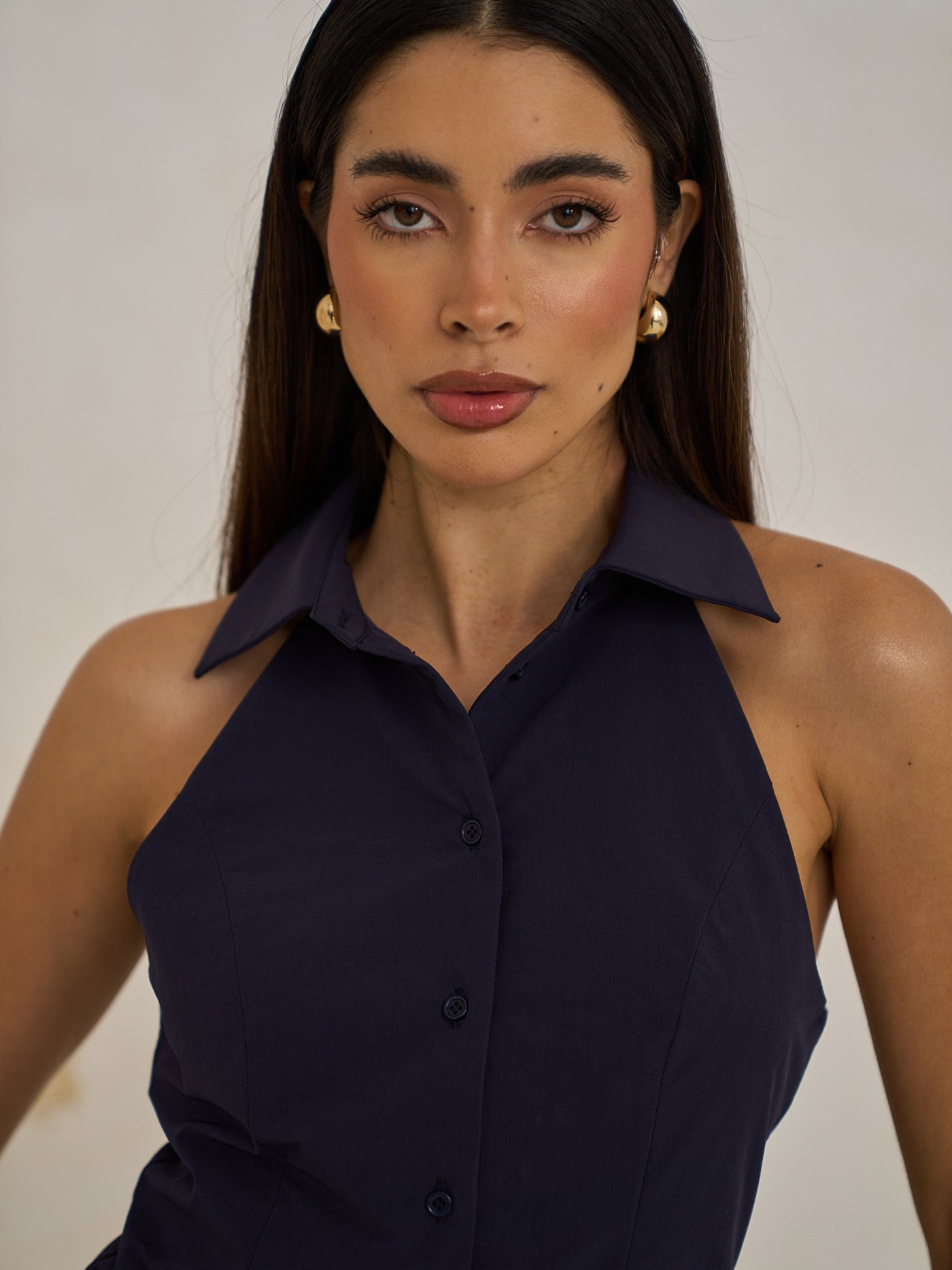 Sleeveless Shirt Top