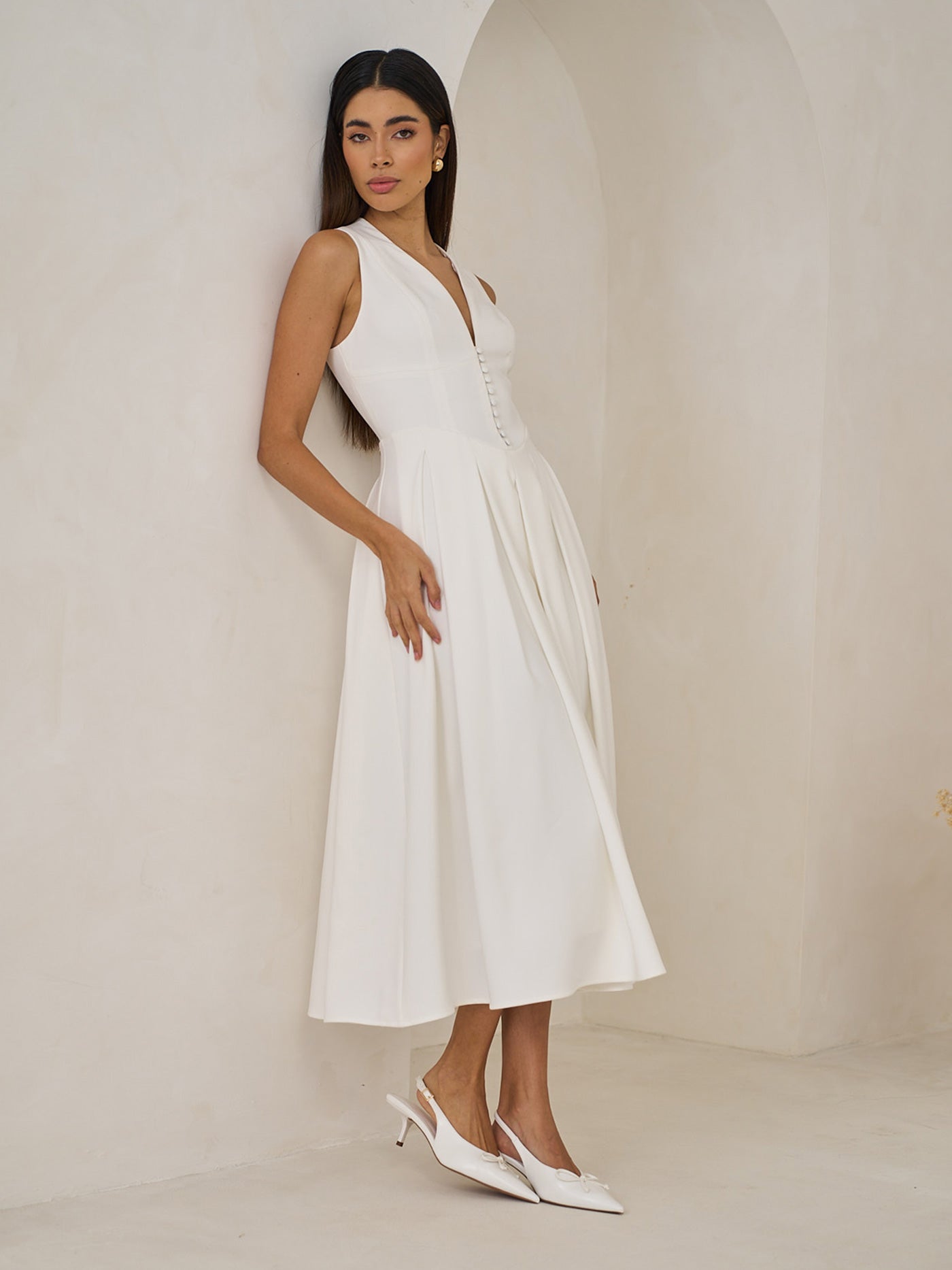 Sleeveless Midi Dress