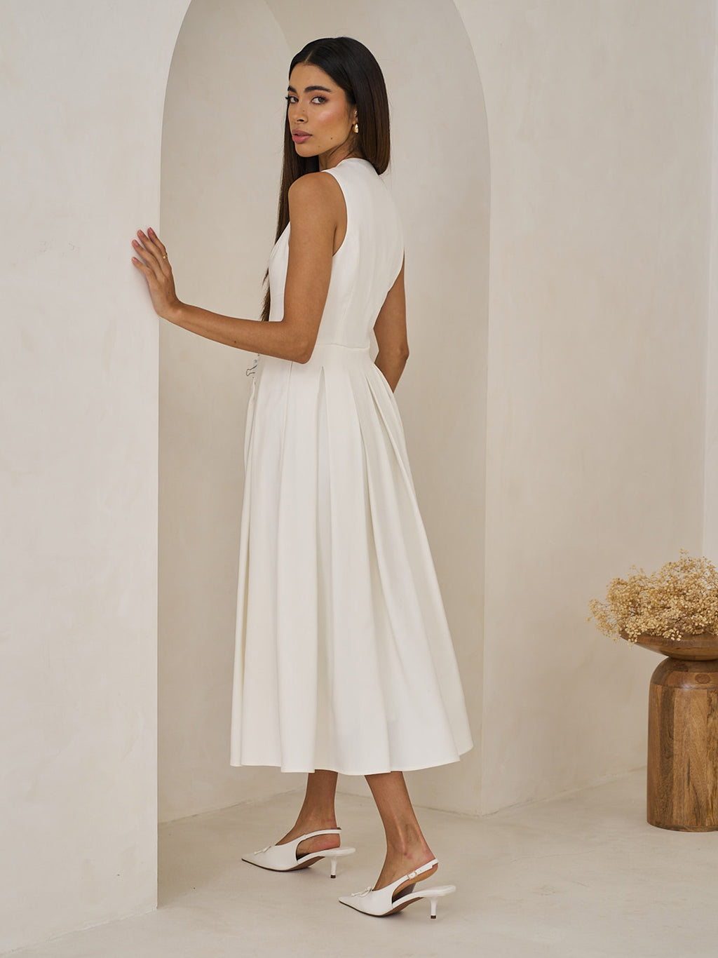 Sleeveless Midi Dress