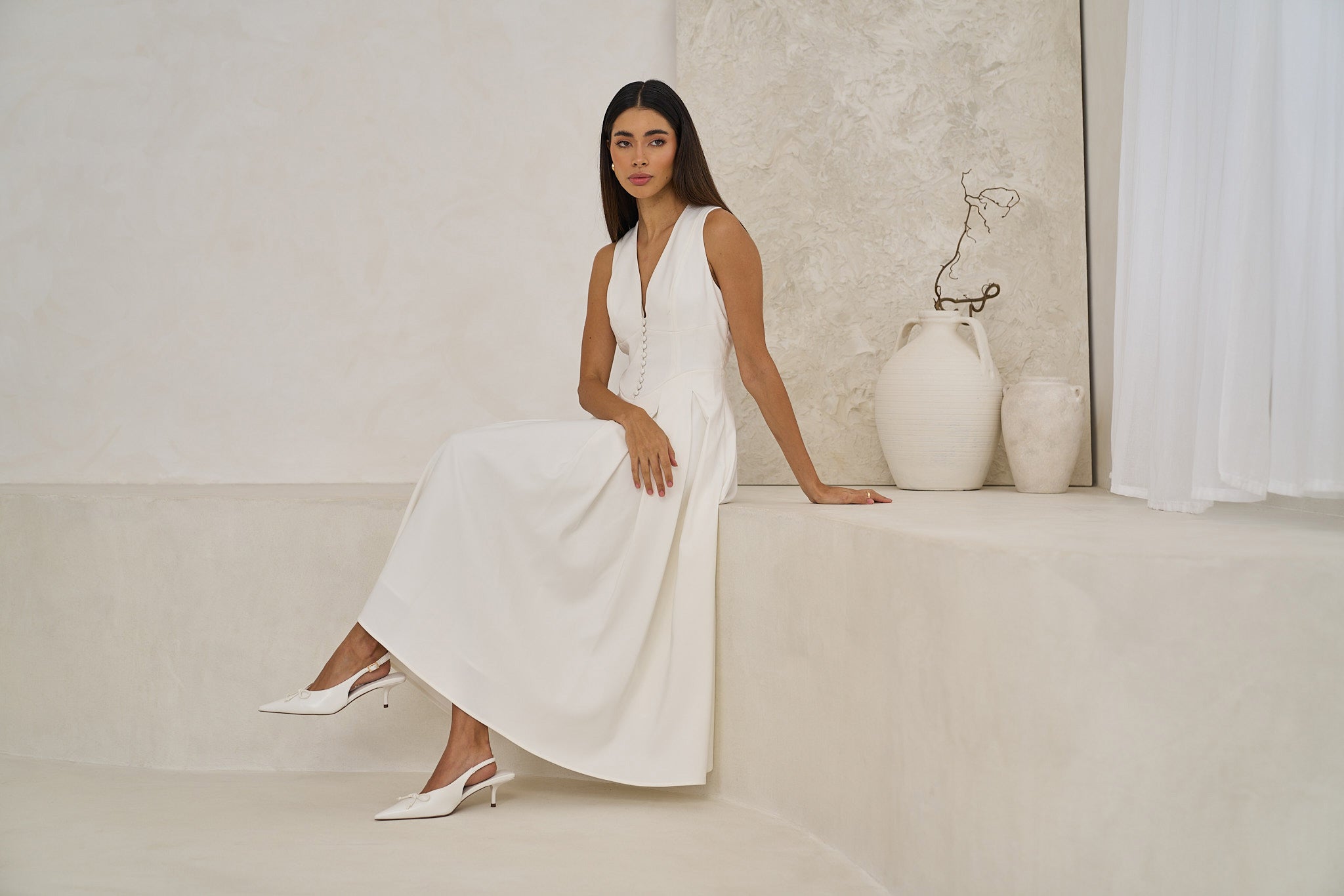 Sleeveless Midi Dress